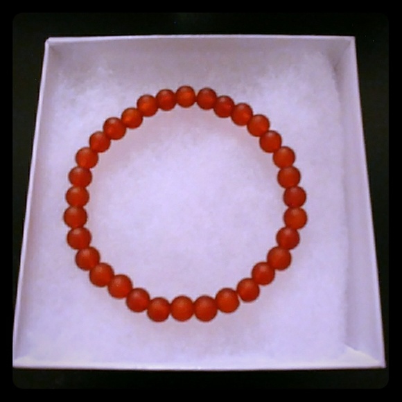 Jewelry - 🔥CLEARANCE! Strawberry Matte Crystal Bracelet